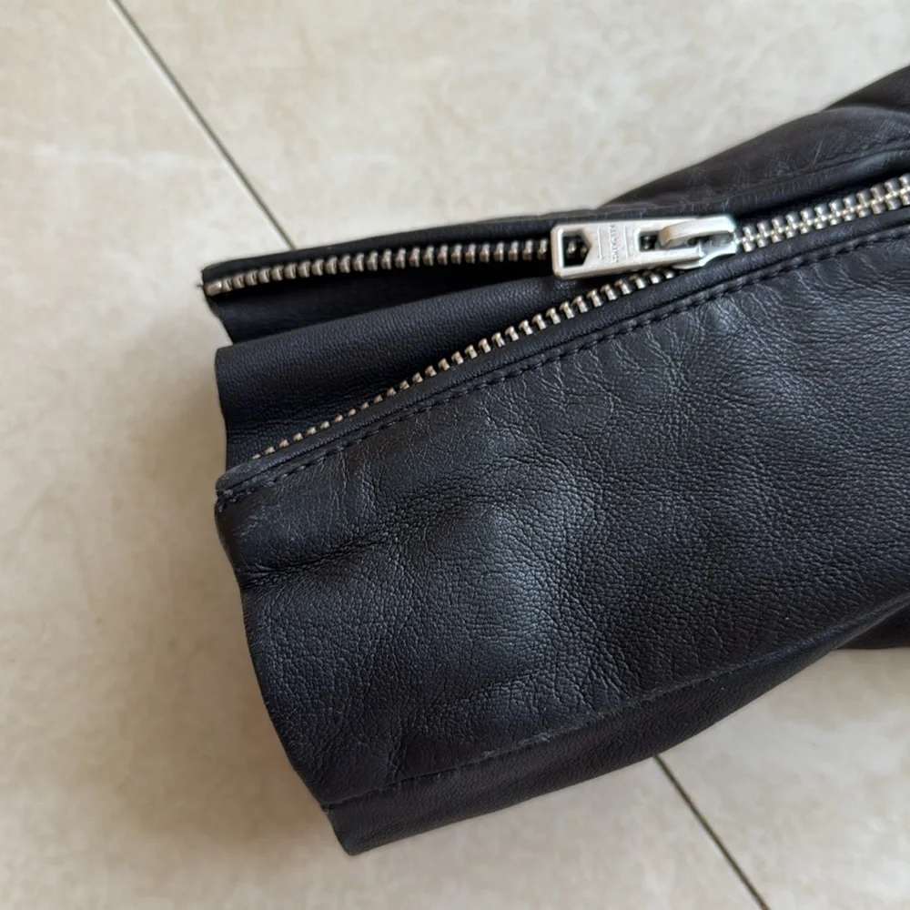 All Saints black biker jacket size 00 - Picture 13 of 14